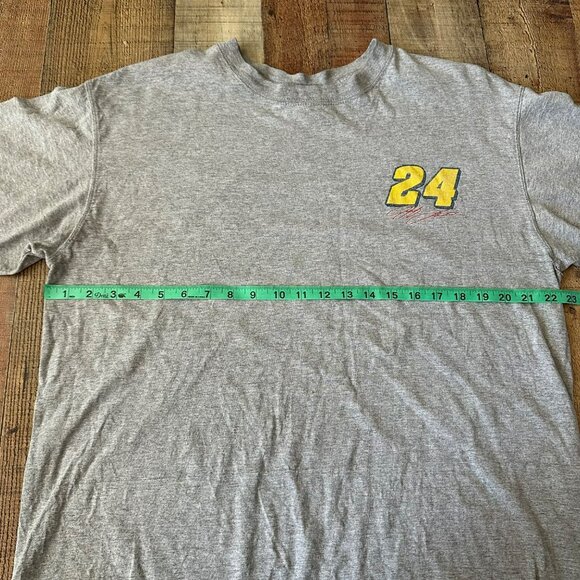 Jeff Gordon Chase Authentics NASCAR Gray T-Shirt Size L Cotton Graphic Tee - Picture 2 of 10
